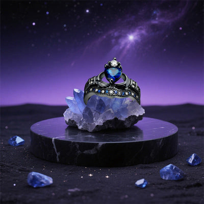 Olivenorma Pluto's Heart Sapphire Love Ring - image 5