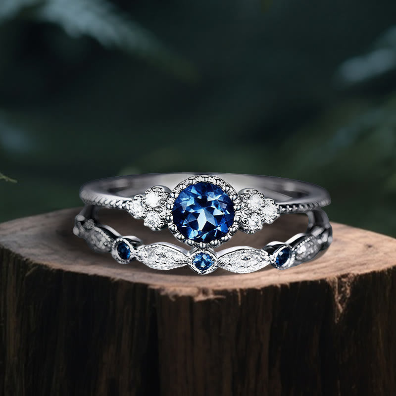 Olivenorma Nemesis Duo Ring - Sapphire - US 10 - image 8