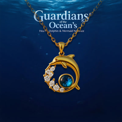 Olivenorma Guardians of the Ocean's Heart - Dolphin & Mermaid Necklace - image 5