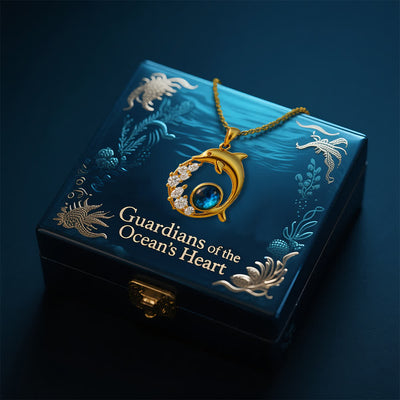 Olivenorma Guardians of the Ocean's Heart - Dolphin & Mermaid Necklace - image 3