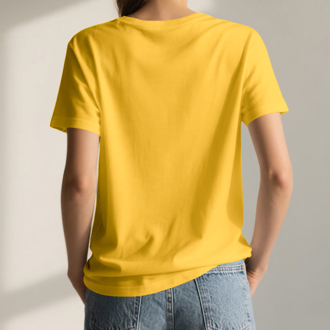Olivenorma PEACE & LOVE Butterfly Short Sleeve V-Neck Tee Cotton T-Shirt - image 3