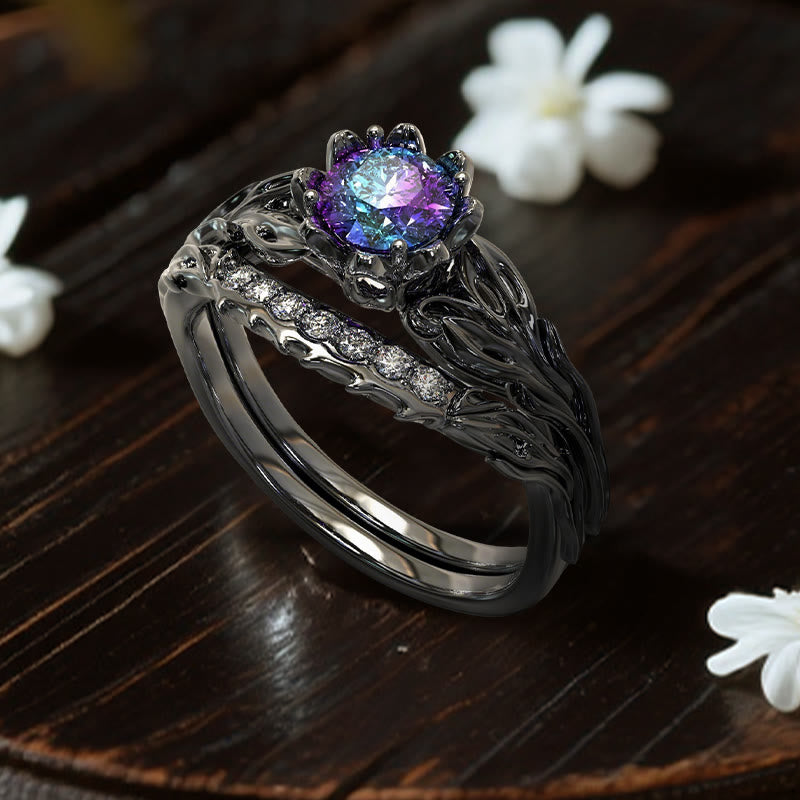 Olivenorma Persephone's Asphodel Blooming Ring - Alexandrite - US 10 - image 5