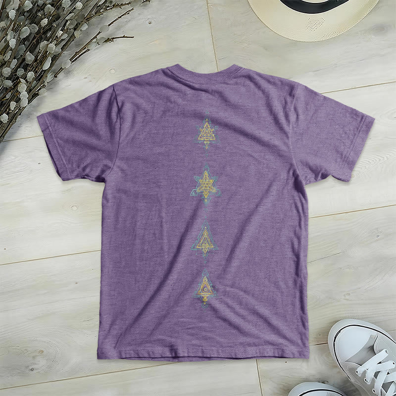 Olivenorma Metatro's Cube Symbol Sacred Geometry Healing Tee V-Neck Spiritual T-Shirt - image 24