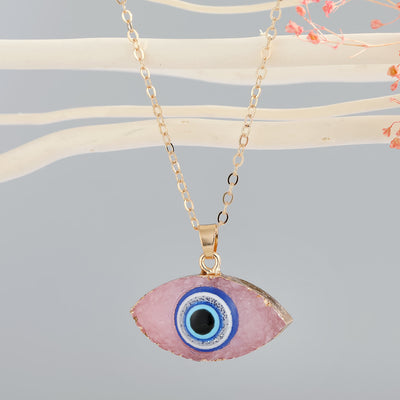 Olivenorma Clear Quartz Evil Eye Energy Necklace - Rose Quartz - image 12