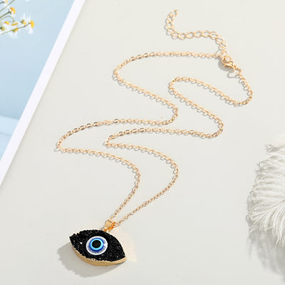 Olivenorma Clear Quartz Evil Eye Energy Necklace - image 4