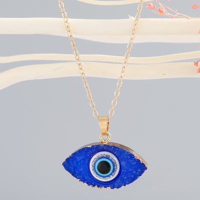Olivenorma Clear Quartz Evil Eye Energy Necklace - Blue Crystal - image 16