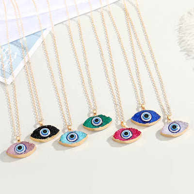 Olivenorma Clear Quartz Evil Eye Energy Necklace - image 18