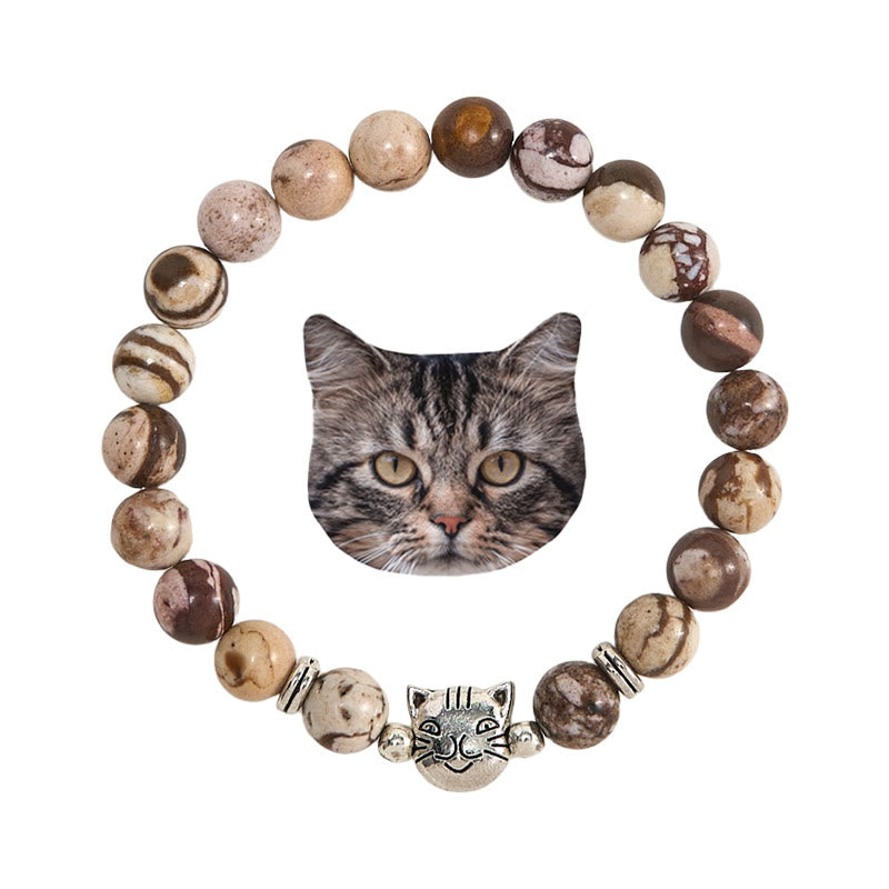 Olivenorma Cat Magic​​ Gemstone Beaded Bracelet - Agate - image 1