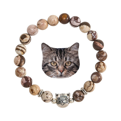 Olivenorma Cat Magic​​ Gemstone Beaded Bracelet - Agate - image 1