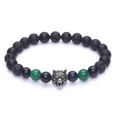 Olivenorma Fenrir Wolf Head Inner-Strength Protection Gemstone Bracelet - image 9