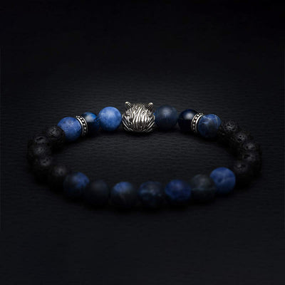 Olivenorma Fenrir Wolf Head Inner-Strength Protection Gemstone Bracelet - image 5