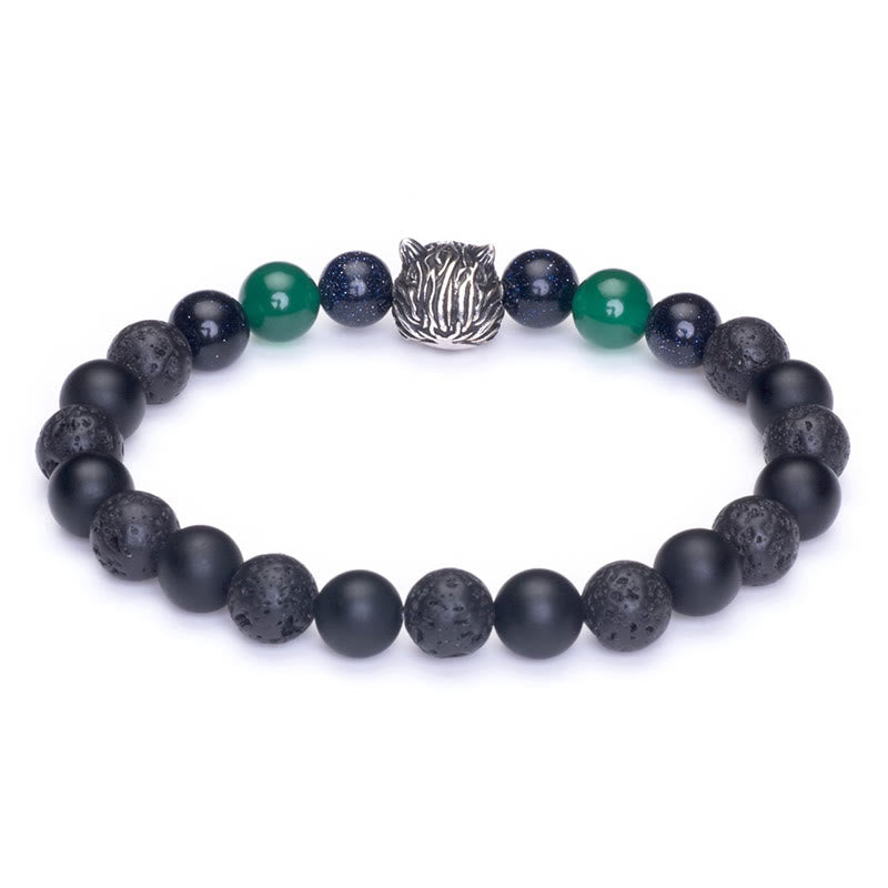 Olivenorma Fenrir Wolf Head Inner-Strength Protection Gemstone Bracelet - image 10