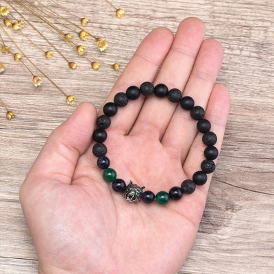Olivenorma Fenrir Wolf Head Inner-Strength Protection Gemstone Bracelet - image 8
