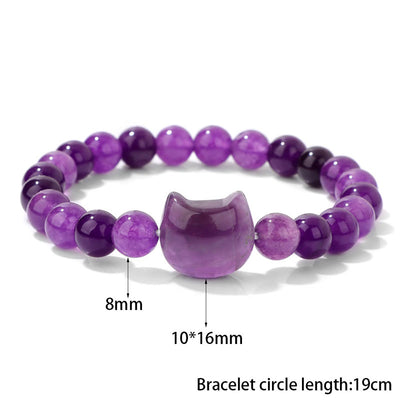 Olivenorma Mystic Meow Charm Crystal Bracelet - image 9