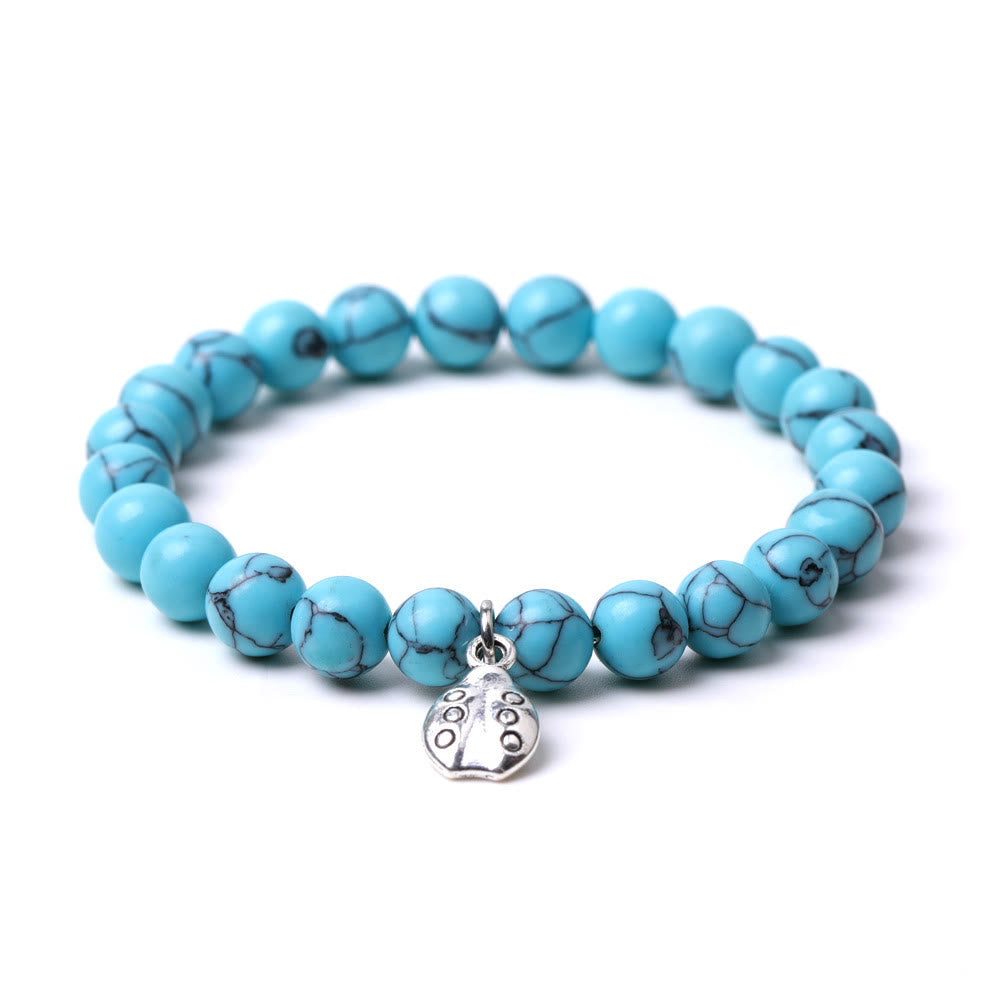 Olivenorma Lucky 7 Ladybug Charm Gemstone Bracelet - image 48