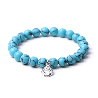 Olivenorma Lucky 7 Ladybug Charm Gemstone Bracelet - image 48