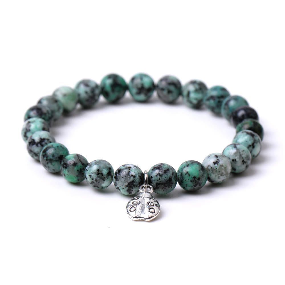 Olivenorma Lucky 7 Ladybug Charm Gemstone Bracelet - image 18