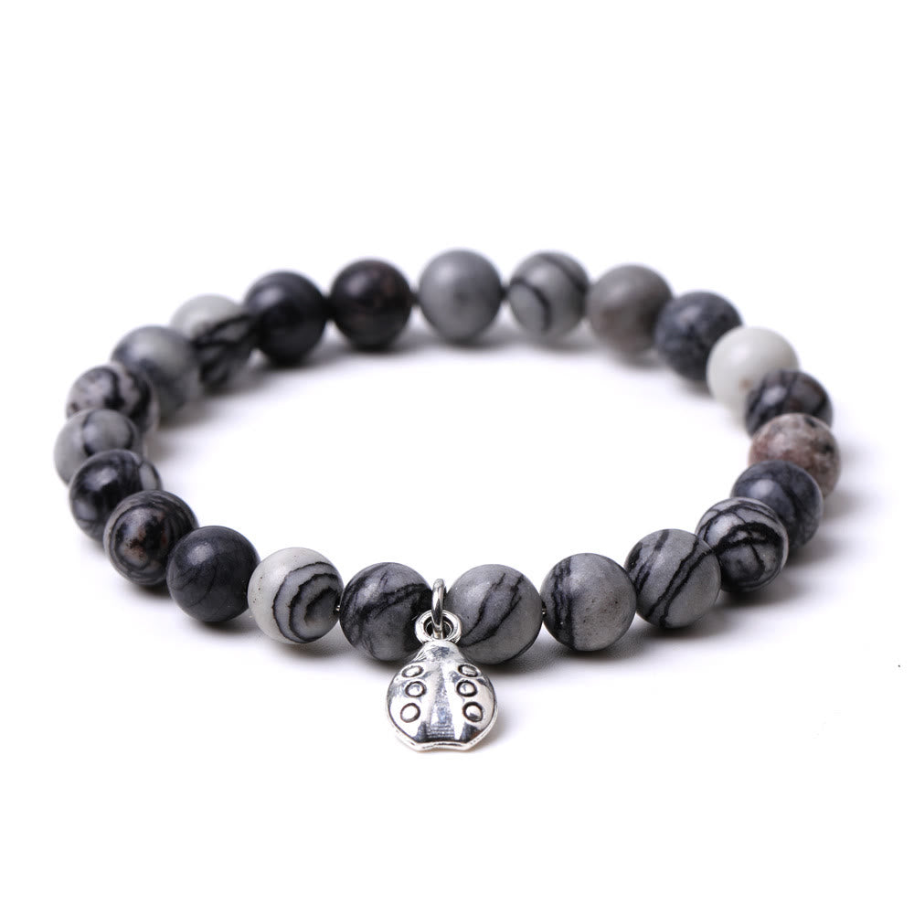 Olivenorma Lucky 7 Ladybug Charm Gemstone Bracelet - image 44