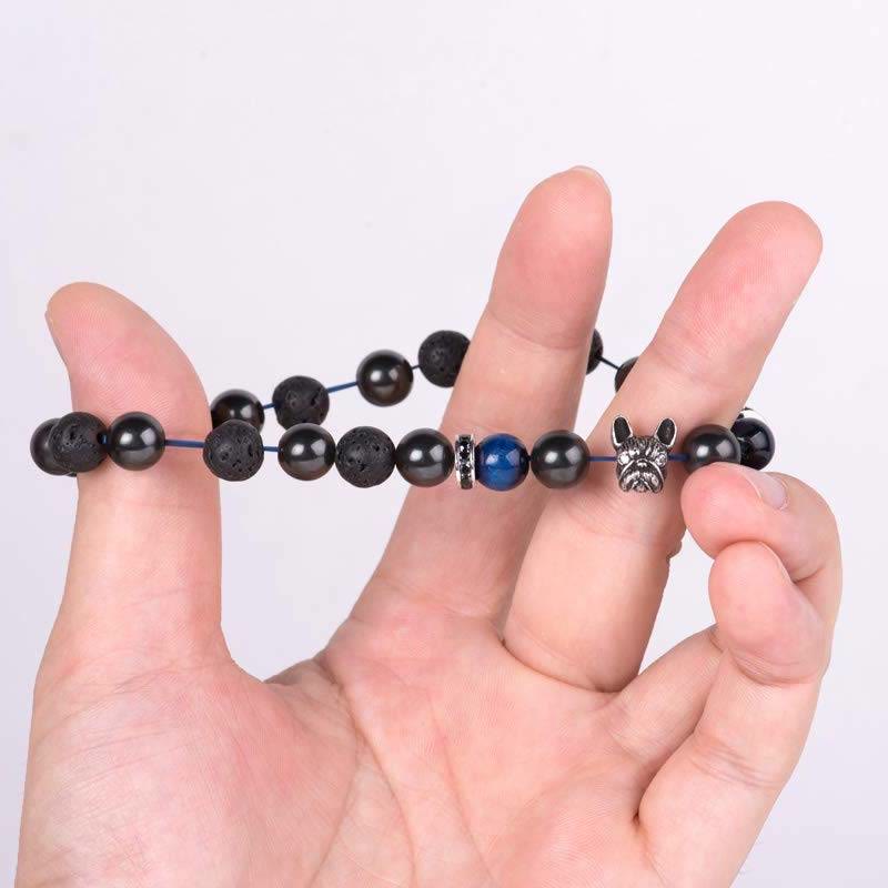 Olivenorma French Bulldog​​ Memorial Gemstone Bracelet - image 3