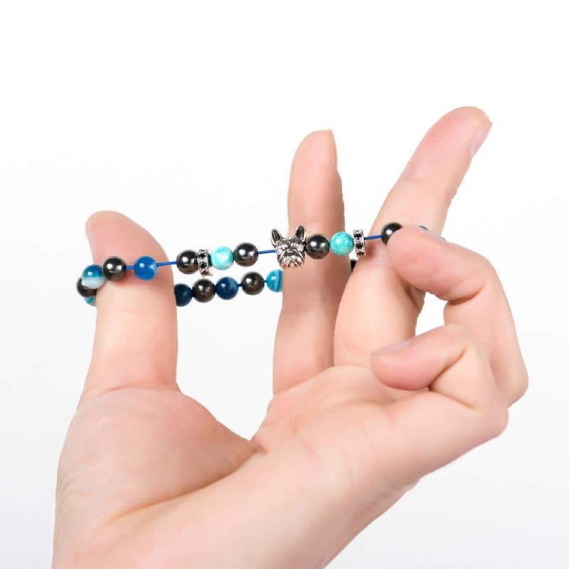 Olivenorma French Bulldog​​ Memorial Gemstone Bracelet - image 7
