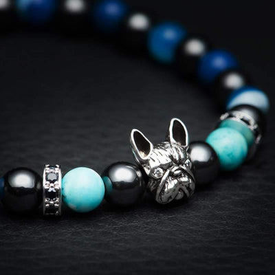 Olivenorma French Bulldog​​ Memorial Gemstone Bracelet - image 8