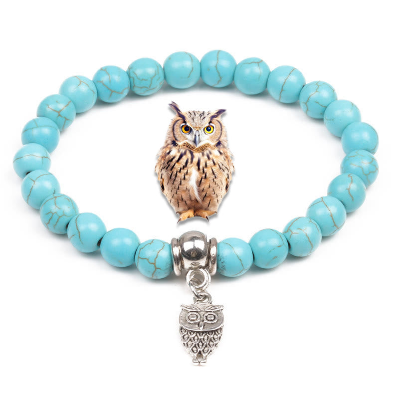 Olivenorma Animals Spirit Guardian Charm Turquoise Bracelets - Owl - image 8