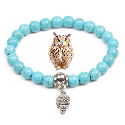 Olivenorma Animals Spirit Guardian Charm Turquoise Bracelets - Owl - image 8