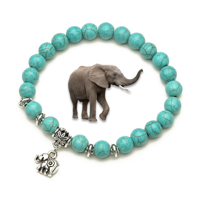 Olivenorma Animals Spirit Guardian Charm Turquoise Bracelets - Elephant B - image 7