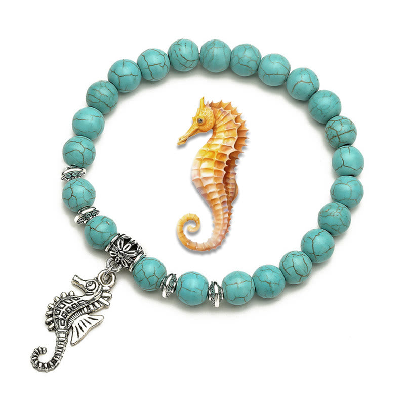 Olivenorma Animals Spirit Guardian Charm Turquoise Bracelets - Seahorse - image 4