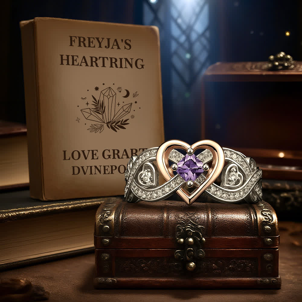 Olivenorma Freyja's Heart Amethyst Love Ring - image 7