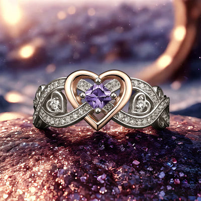 Olivenorma Freyja's Heart Amethyst Love Ring - image 3