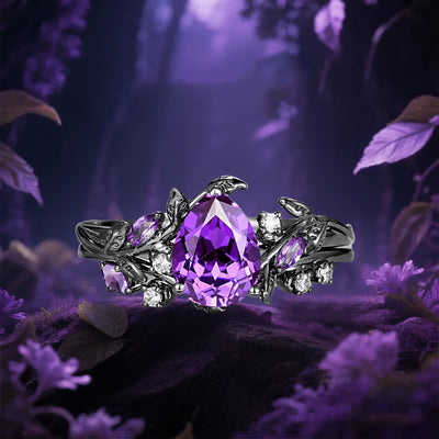 Olivenorma The Enchantress of Twilight Amethyst Ring - image 11