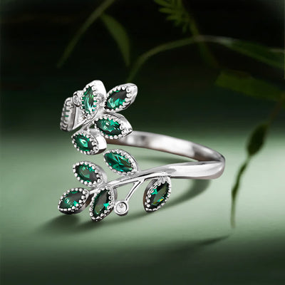 Olivenorma Forest Majesty Leaf Ring - Adjustable - image 1