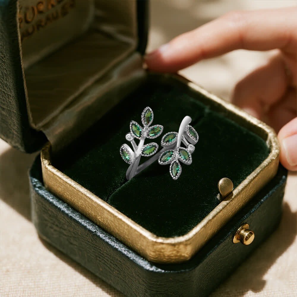 Olivenorma Forest Majesty Leaf Ring - image 8