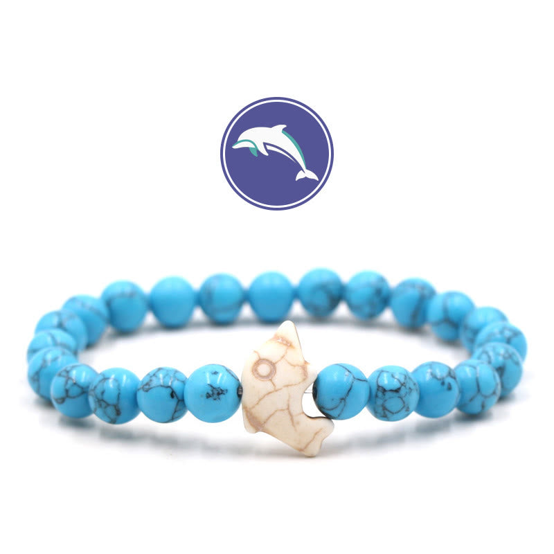 Olivenorma Dolphin's Whisper Gemstone Bracelet - Blue Turquoise - image 16