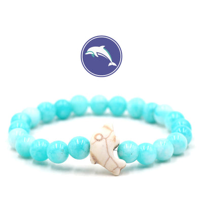 Olivenorma Dolphin's Whisper Gemstone Bracelet - Blue Crystal - image 14