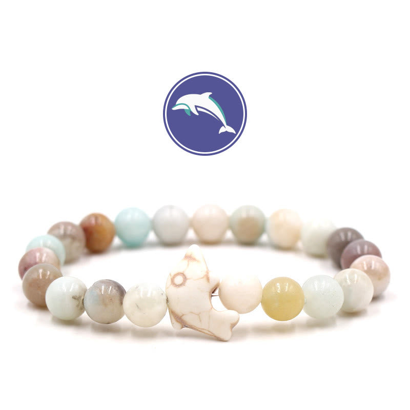 Olivenorma Dolphin's Whisper Gemstone Bracelet - Amazonite - image 23