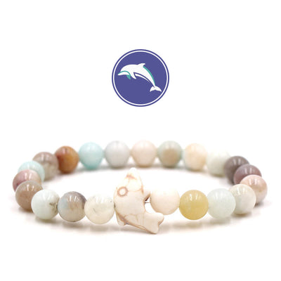 Olivenorma Dolphin's Whisper Gemstone Bracelet - Amazonite - image 23