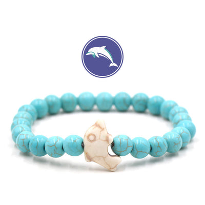 Olivenorma Dolphin's Whisper Gemstone Bracelet - Turquoise - image 1