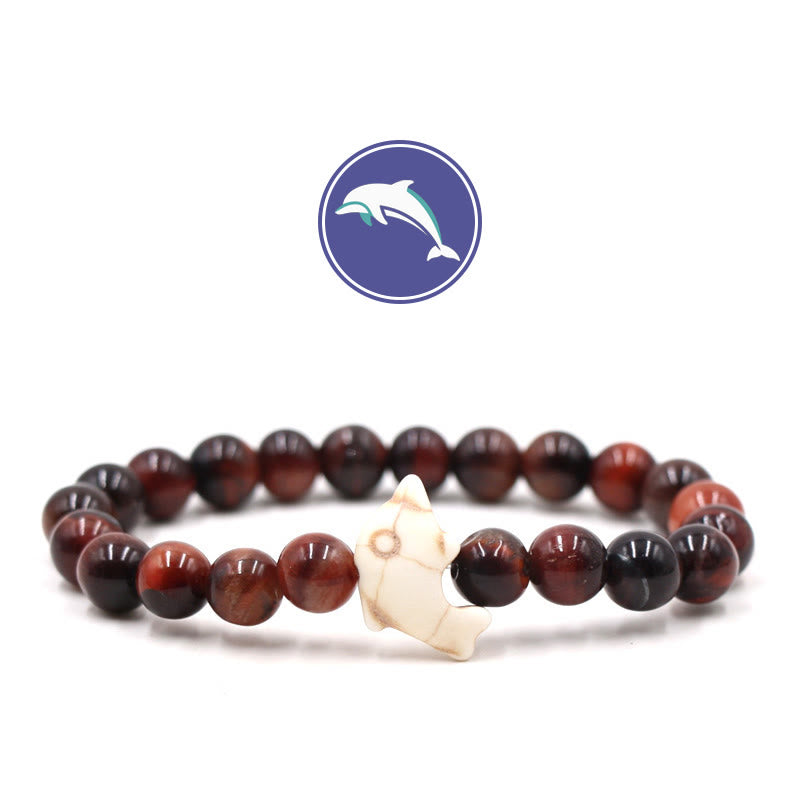 Olivenorma Dolphin's Whisper Gemstone Bracelet - Red Tiger Eye - image 15