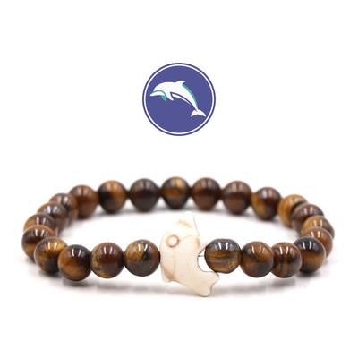 Olivenorma Dolphin's Whisper Gemstone Bracelet - Tiger Eye - image 5