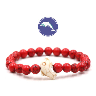 Olivenorma Dolphin's Whisper Gemstone Bracelet - Red Turquoise - image 17