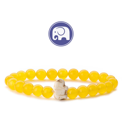 Olivenorma Elephant Wisdom Gemstone Bracelet - Yellow Chaldecony - image 21