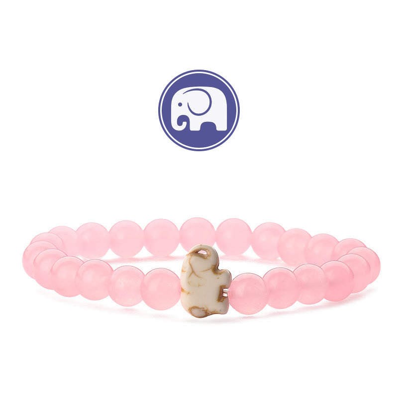 Olivenorma Elephant Wisdom Gemstone Bracelet - Pink Chaldecony - image 23