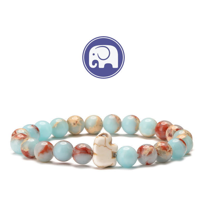 Olivenorma Elephant Wisdom Gemstone Bracelet - Agalmatolite - image 13