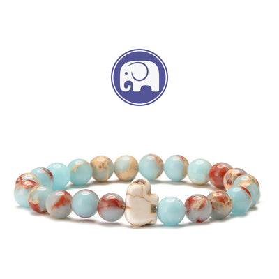 Olivenorma Elephant Wisdom Gemstone Bracelet - Agalmatolite - image 13