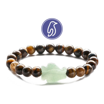 Olivenorma Penguin Guideline Gemstone Bracelet - Tiger Eye & Green Aventurine - image 20