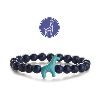 Olivenorma Giraffe Growth Gemstone Bracelet - Blue Giraffe - Lapis Lazuli - image 8