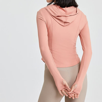 Olivenorma Long Sleeve Workout Tops Zip Up Yoga Tops Hoodies Jacket - image 15