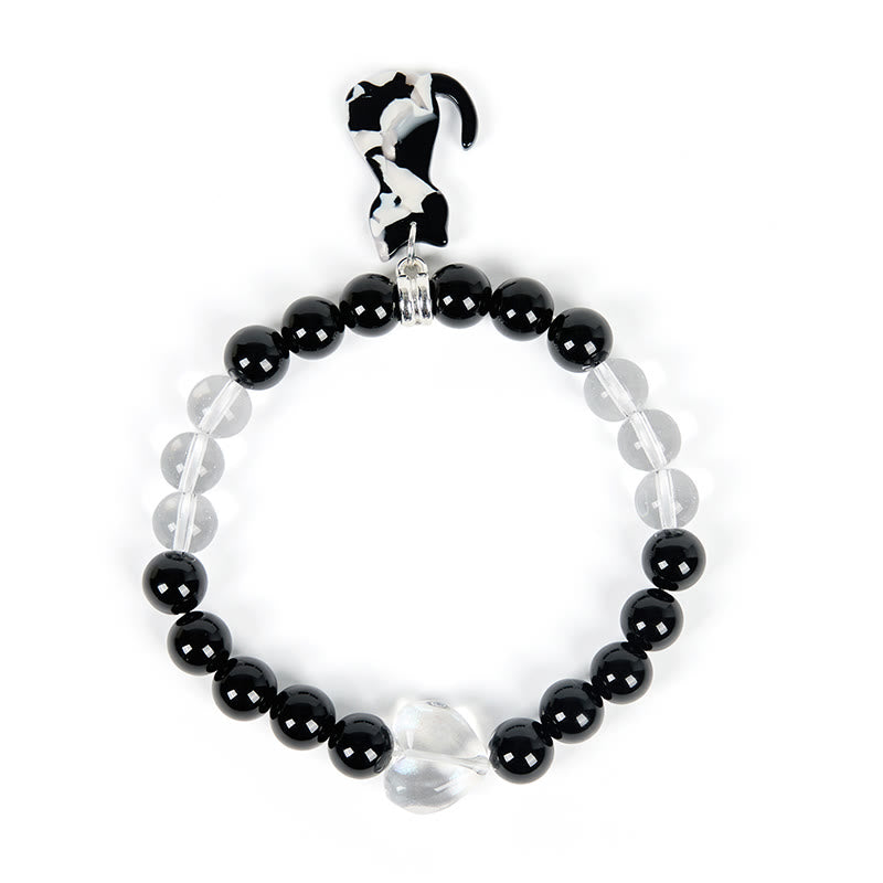 Olivenorma Guardian Tuxedo Cat Gemstone Bracelet - image 6
